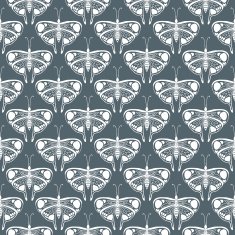 art deco vector pattern with butterflies N2