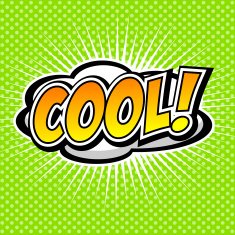 Cool! Comic Speech Bubble Cartoon