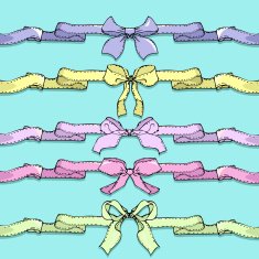set of linear drawing bows N2