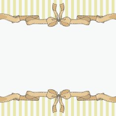 frame with linear drawing bows N4