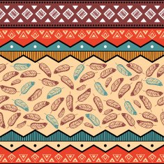 Ethnic tribal pattern background