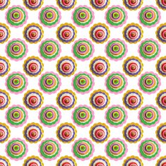 Fashionable modern seamless wallpaper or textile with collection flowers N22