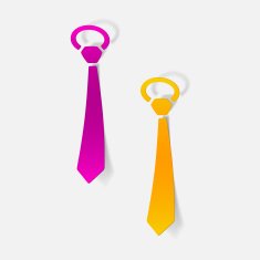 realistic design element tie N21