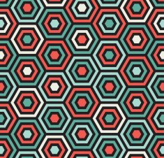seamless hexagonal pattern N3