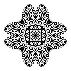 Abstract vector mehndi tattoo ornament N3