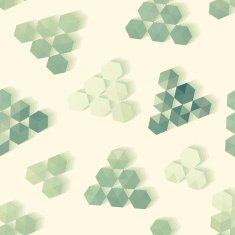 Geometric pattern of hexagon triangle N2