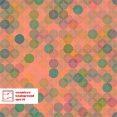 Abstract Seamless Dots Pattern Vector