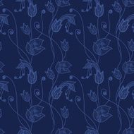 Flower lacy seamless background N31