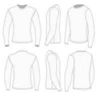Men&#039;s white long sleeve t-shirt N2