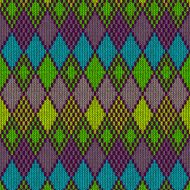 Ethnic Style Seamless Knitted Pattern