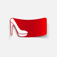 realistic design element shoe N27