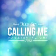 Badge inscription - Calling me Abstract background