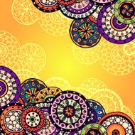 Vector abstract floral decorative background N36