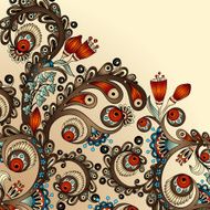 Vector abstract floral decorative background N37
