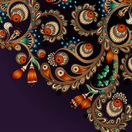 Vector abstract floral decorative background N38