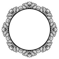 floral frame N48