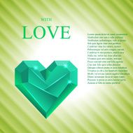 Abstract Valentine Heart Gem Vector N2