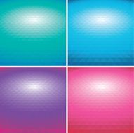 Set of vector colorful Abstract triangle backgrounds