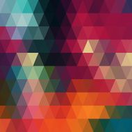 Vector retro pattern of geometric shapes Colorful mosaic banner N5