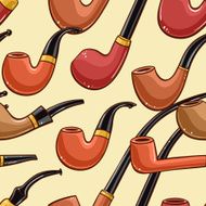 wooden smoking pipe