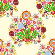flowers vector abstract seamless pattern endless floral background N12
