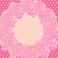 Background with Pink Roses N2