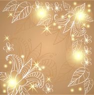 Floral design in a tender colors N4