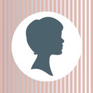 Woman Face Silhouette N3