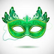 Carnival mask with feathers vector illustrations N7