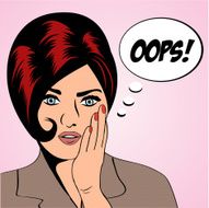 cute retro woman in comics style N78