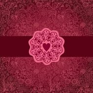 Floral Background with Vintage Label Gorgeous seamless N6