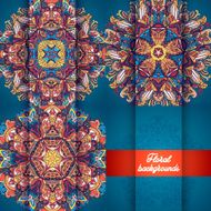 Colorful decorative round background pack N2