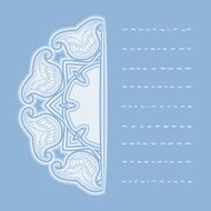 Greeting card with oriental pattern N13