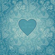 Floral Background with Vintage Label Gorgeous seamless N8