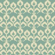 Vector knitted flower background N8
