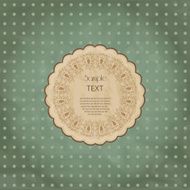Ornamental round lace frame Background for celebrations holida N5