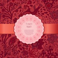 Ornamental round lace frame Background for celebrations holida N6