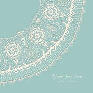 Decorative Vintage Design Element illustration with lacy frame N21