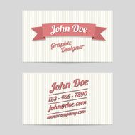editable vector business card template N4