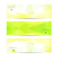 Abstract vector mosaic banners N57