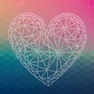 Vector background heart