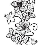 floral lace seamless vector