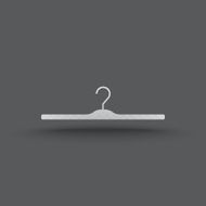 Vector of transparent hanger clothes icon N5