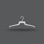 Vector of transparent hanger clothes icon N6