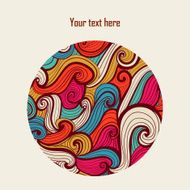 Abstract invitation card N7