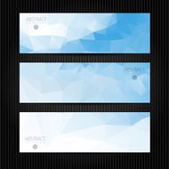 Abstract vector mosaic banners N60