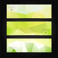 Abstract vector mosaic banners N62