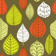 Seamless pattern with leafs N21