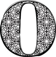 Fashion font Letter O N2