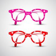 Abstract Vector Funny Glasses